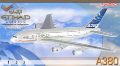 Etihad Airways A380-800 1/400 Diecast Model with Stand and Gears