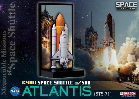 Dragon Space 1/400 Space Shuttle Atlantis with Solid Rocket Booster (STS-71)