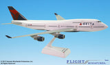 Flight Miniatures Delta Airlines Boeing 747-400 1/200 Scale Model with Stand