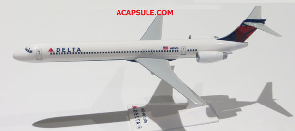 Flight Miniatures Delta Airlines MD-90 1/200 Scale Model with Stand Reg N930DN Delta on Belly