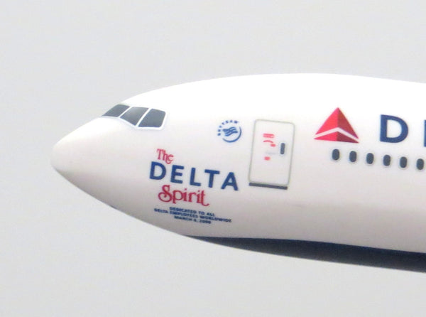 Flight Miniatures Delta Airlines Boeing 777-200LR The Spirit of Delta N701DN 1/200 Scale Model with Stand