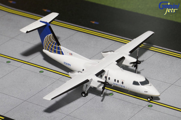 Gemini Jets United Express Bombardier Dash 8 1/200 Diecast Model GJUAL330 Reg N361PH