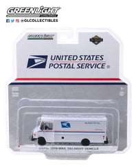 Greenlight HD Truck Series 17 1/64 Scale Diecast USPS 2019 Package Car Model Truck