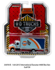 Gulf Oil International Durastar Box Truck 1/64 Diecast by Greenlight HD Truck Series 7