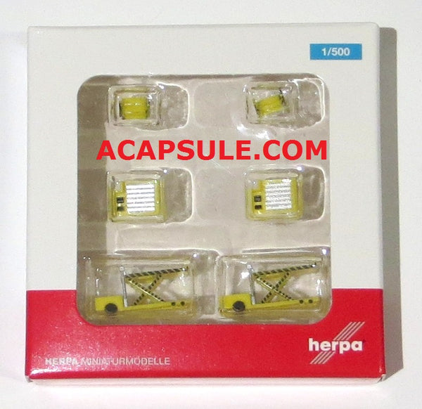 Herpa HE520621 Airport Accessories Container Loaders (2) 1/500 Scale