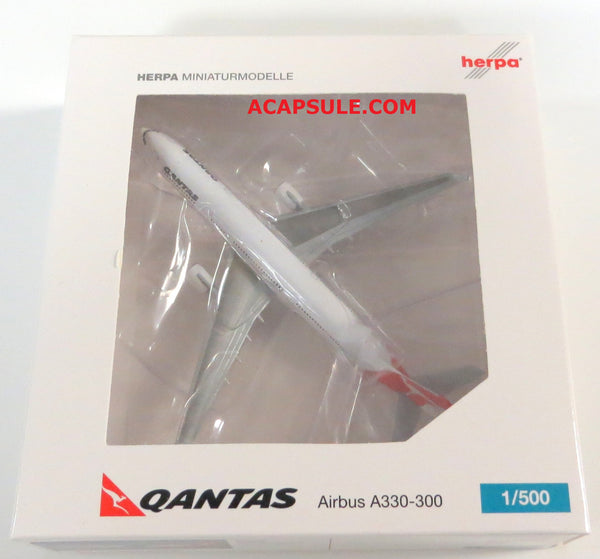 Herpa Qantas A330-300 1/500 Scale Diecast Model Reg. VH-QPG