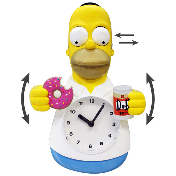 Homer Simpson Animated Clock