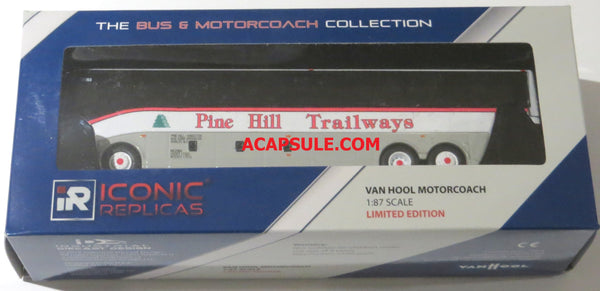 Pine Hill Trailways 1/87 Scale Van Hool CX45 Diecast Model Motorcoach Bus