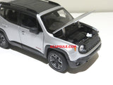 Silver Jeep Renegade Trailhawk 1/24 Scale Diecast Model Car