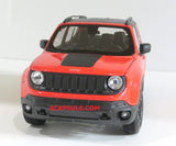 Red Jeep Renegade Trailhawk 1/24 Scale Diecast Model Car