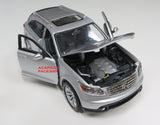 1/24 Scale Silver 2005 Infiniti FX45 Diecast Model