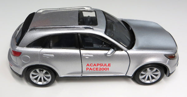 1/24 Scale Silver 2005 Infiniti FX45 Diecast Model