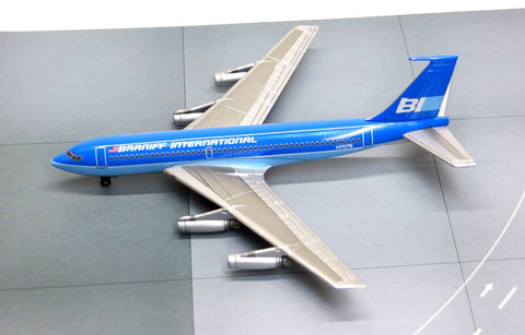 Jet-X Braniff Airways Boeing 720 Blue Diecast Model 1/400 Scale w