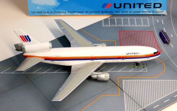 United Airlines DC-10 (74-93 Tulip Livery) Diecast Model 1/400 Scale