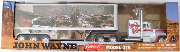 1/32 Scale Peterbilt 379 John Wayne Cowboy Tractor Trailer Model