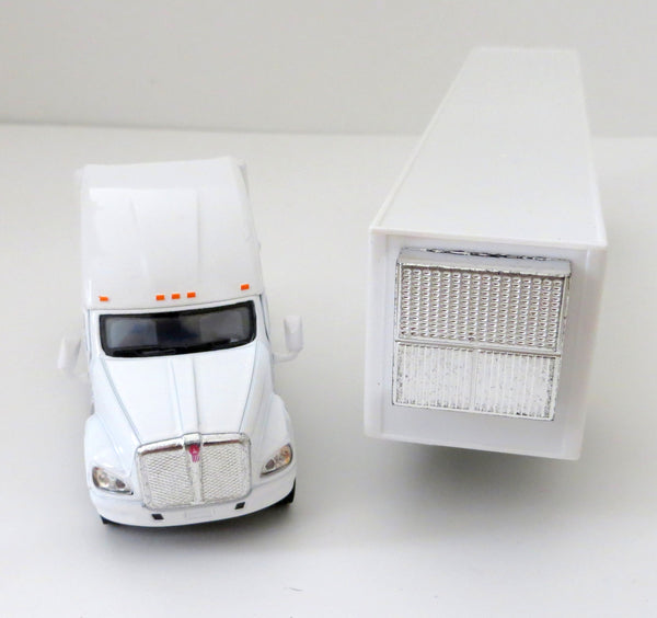 Kenworth T700 Tractor with White Trailer 1/68 Scale Toy Truck