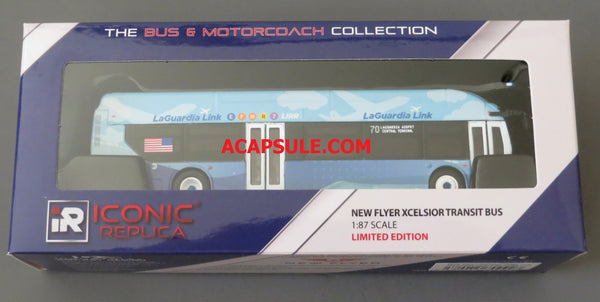 New York City MTA LaGuardia Link Q70 1/87 Scale New Flyer Xcelsior CNG Model Bus