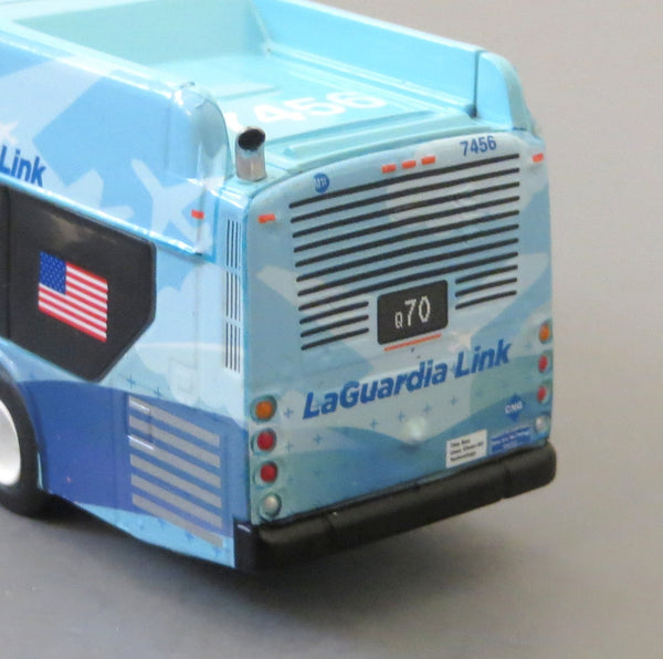 New York City MTA LaGuardia Link Q70 1/87 Scale New Flyer Xcelsior CNG Model Bus