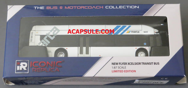 MARTA Atlanta #110 to Downtown 1/87 Scale New Flyer Xcelsior CNG Model Bus
