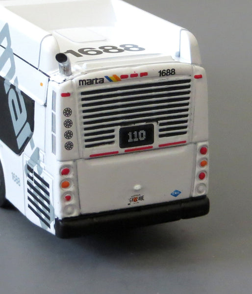 MARTA Atlanta #110 to Downtown 1/87 Scale New Flyer Xcelsior CNG Model Bus