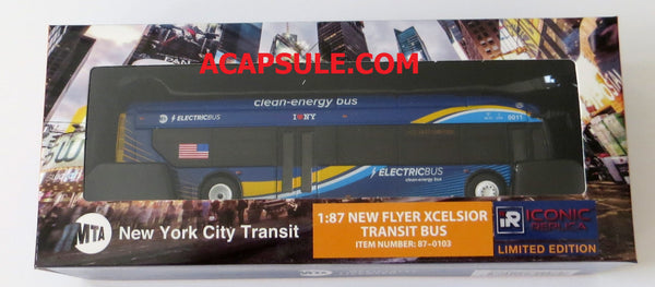 New York City Transit M42 to West Side Pier 1/87 Scale New Flyer Xcelsior Charge ElectricBus