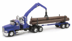 Mack CH Blue Log Trailer 1/32 Scale Model