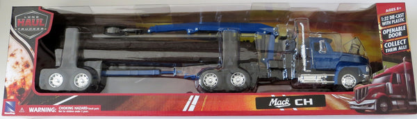 Mack CH Blue Log Trailer 1/32 Scale Model