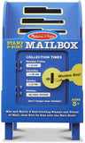 Melissa & Doug Stamp and Sort Wooden Mailbox Activity and Toy, Developmental Toy, Construction, 14 Pieces, 7.5” H x 7.5” W x 13.4” L
