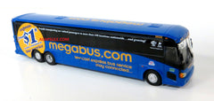 Megabus M21 to Washington - 1/87 Scale MCI D4505 Motorcoach Diecast Model