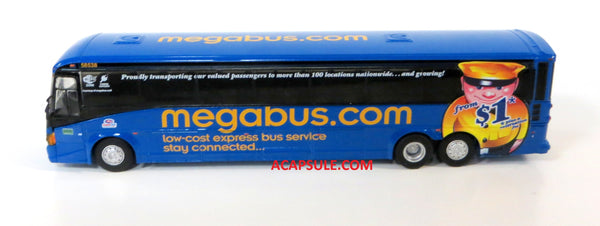 Megabus M21 to Washington - 1/87 Scale MCI D4505 Motorcoach Diecast Model