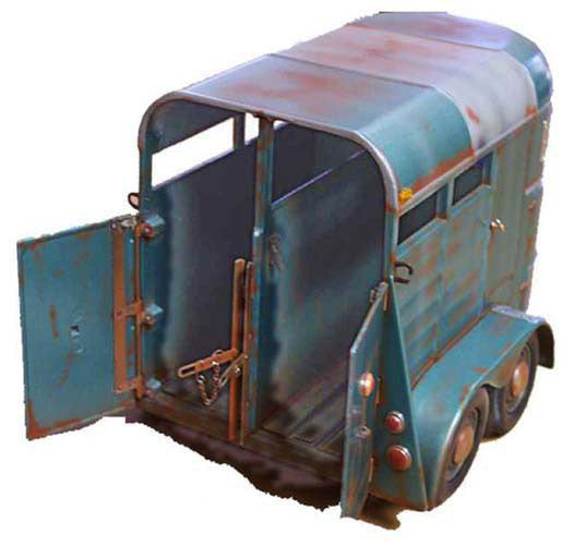 Motor City Classics - 1/18 Scale Diecast Weathered Horse Trailer
