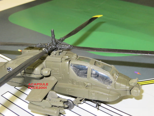 Apache AH-64 1/55 Scale Diecast Model with Stand