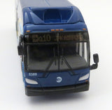 New York City Transit Q10 to JFK Airport 1/87 Scale New Flyer Xcelsior Transit Bus