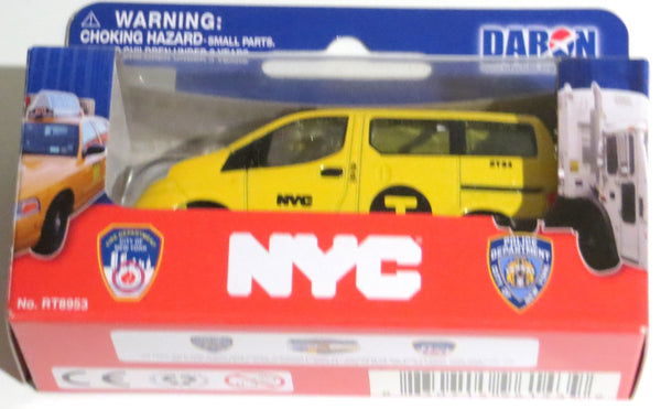 Real Toy 1/64 Scale Diecast New York City Nissan NV200 Taxi