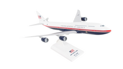 Skymarks SKR1069 Air Force One Red White and Blue Livery 747-8 1/250 Scale Model with Stand
