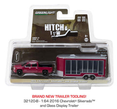 2016 Chevrolet Silverado and Display Trailer 1/64 Diecast Model