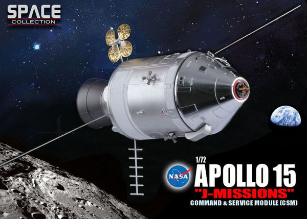 Dragon Space Apollo 15 "J Mission" Command Service Module 1/72 Scale Model