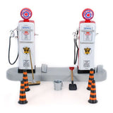 Unique Replicas 1/24 Scale 1950s Gas Pump Island Set with Accessories