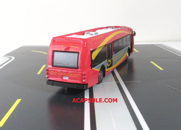 DC Circulator 1/87 Scale Proterra ZX5 Electric Transit Bus Diecast Model