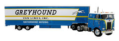 1/43 Scale Peterbilt 352 Greyhound Moving Tractor Trailer Model