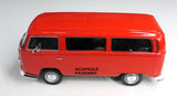 1/24 Scale Red 1972 Volkswagen Bus T-2 Diecast Model