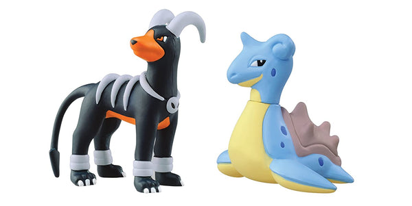 Tomy Pokemon X & Y Houndoom vs Lapras 2 pack Small Figures