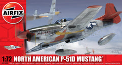 North American P-51D Mustang 1/72 Scale Model Kit