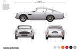 Aston Martin DB5 Starter Set 1:32 Scale (Comes with Paint, Brushes and Glue)