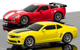 Scalextric American Racers Camaro Vs Corvette 1/32 Slot Car Set