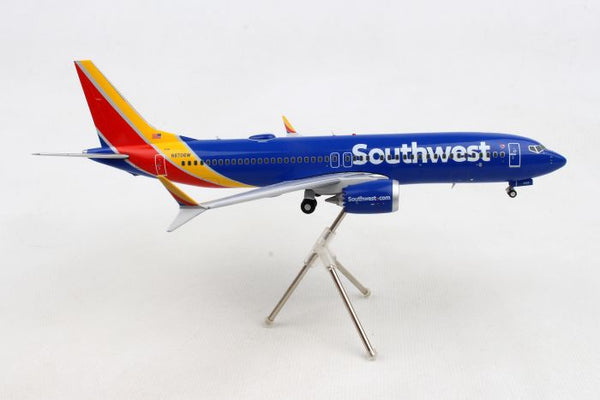 Gemini 200 Southwest Boeing 737 MAX 8 1/200 Diecast Scale Model G2SWA757 Reg N8706W