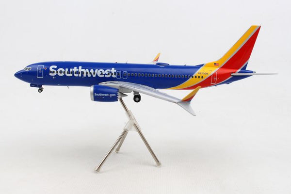 Gemini 200 Southwest Boeing 737 MAX 8 1/200 Diecast Scale Model G2SWA757 Reg N8706W