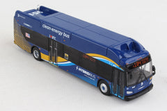 New York City Transit M104 Midtown 42nd Street 1/87 Scale New Flyer Xcelsior Electric Transit Bus