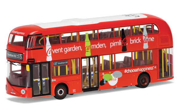 Corgi Arriva New Routemaster Coca Cola #137 to Streatham Hill 1/76 Scale Diecast Double Decker Bus