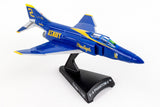 F-4 Phantom II Blue Angels 1/155 Scale Diecast Model with Stand